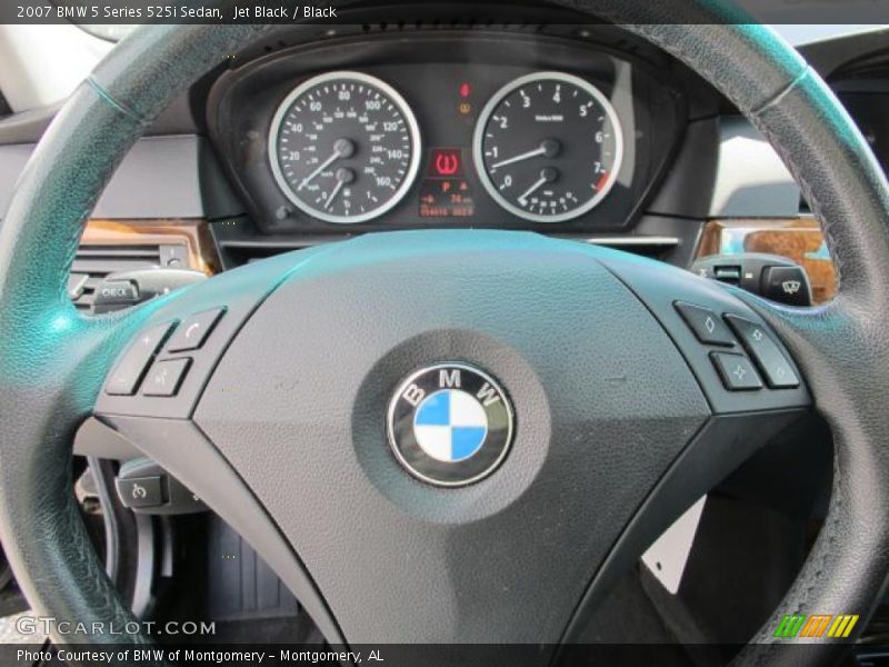 Jet Black / Black 2007 BMW 5 Series 525i Sedan