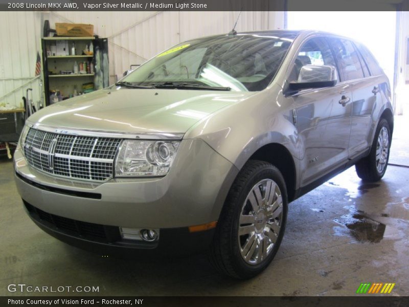 Vapor Silver Metallic / Medium Light Stone 2008 Lincoln MKX AWD