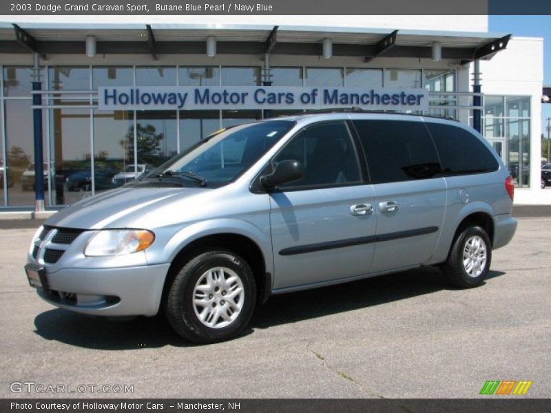 Butane Blue Pearl / Navy Blue 2003 Dodge Grand Caravan Sport