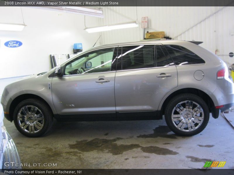 Vapor Silver Metallic / Medium Light Stone 2008 Lincoln MKX AWD