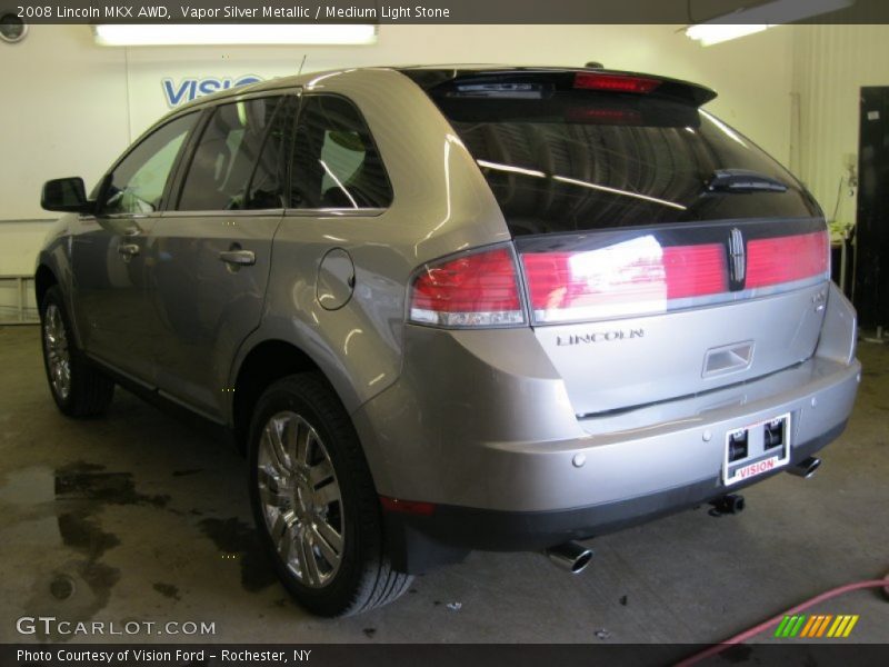 Vapor Silver Metallic / Medium Light Stone 2008 Lincoln MKX AWD