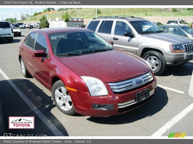 Redfire Metallic / Charcoal Black 2006 Ford Fusion SE
