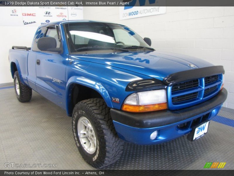Intense Blue Pearl / Agate 1999 Dodge Dakota Sport Extended Cab 4x4