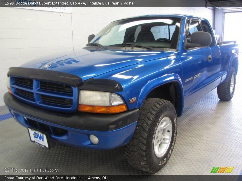 Intense Blue Pearl / Agate 1999 Dodge Dakota Sport Extended Cab 4x4