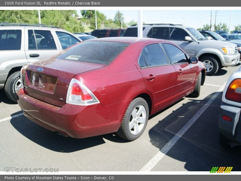 Redfire Metallic / Charcoal Black 2006 Ford Fusion SE