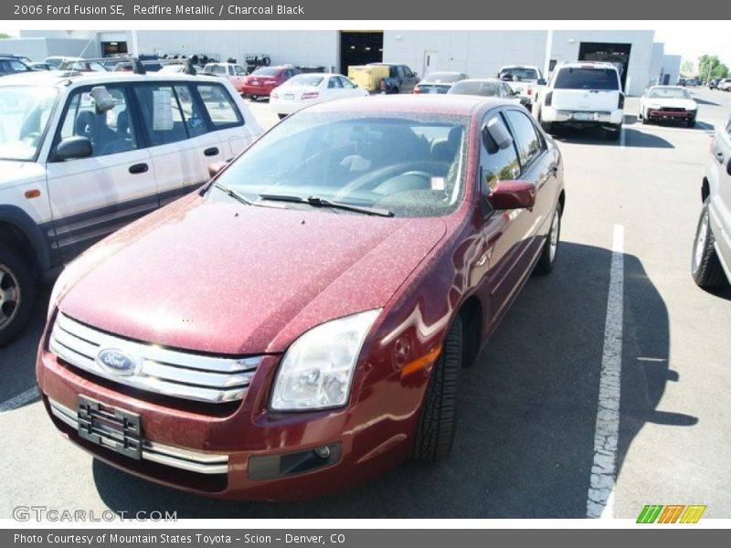 Redfire Metallic / Charcoal Black 2006 Ford Fusion SE
