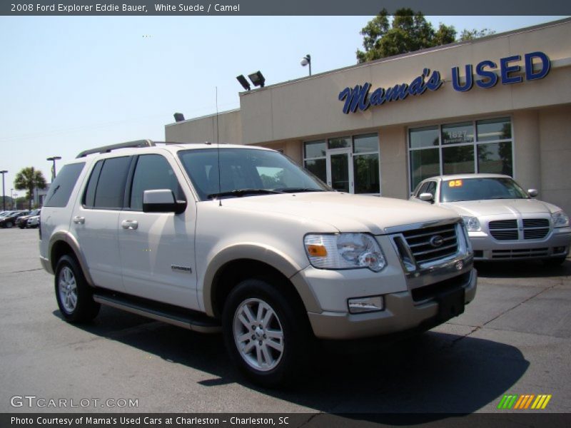 White Suede / Camel 2008 Ford Explorer Eddie Bauer