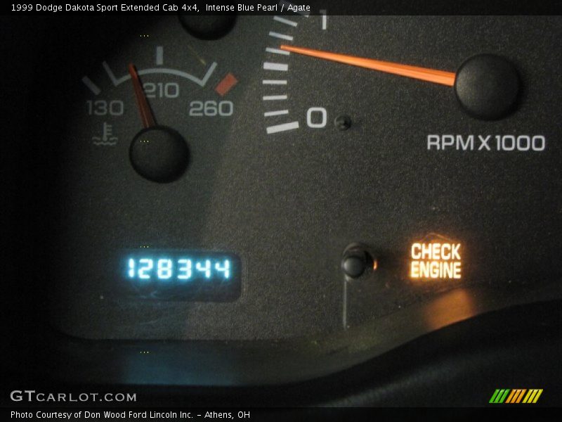 Intense Blue Pearl / Agate 1999 Dodge Dakota Sport Extended Cab 4x4