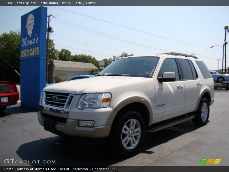 White Suede / Camel 2008 Ford Explorer Eddie Bauer