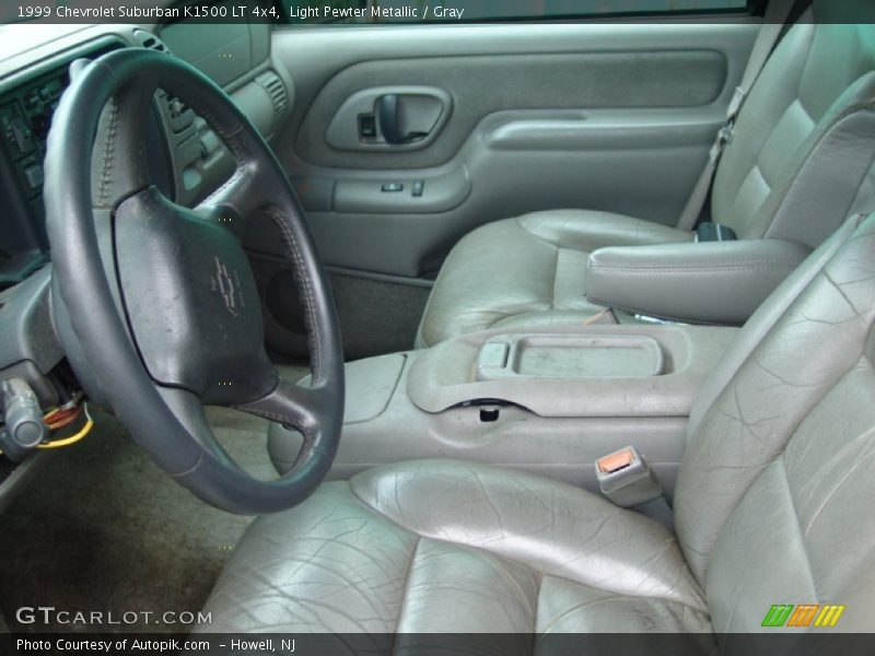 Light Pewter Metallic / Gray 1999 Chevrolet Suburban K1500 LT 4x4