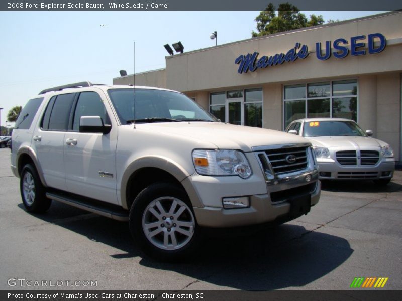 White Suede / Camel 2008 Ford Explorer Eddie Bauer