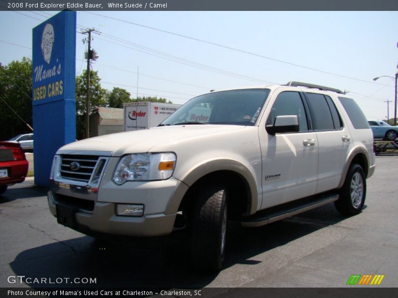 White Suede / Camel 2008 Ford Explorer Eddie Bauer