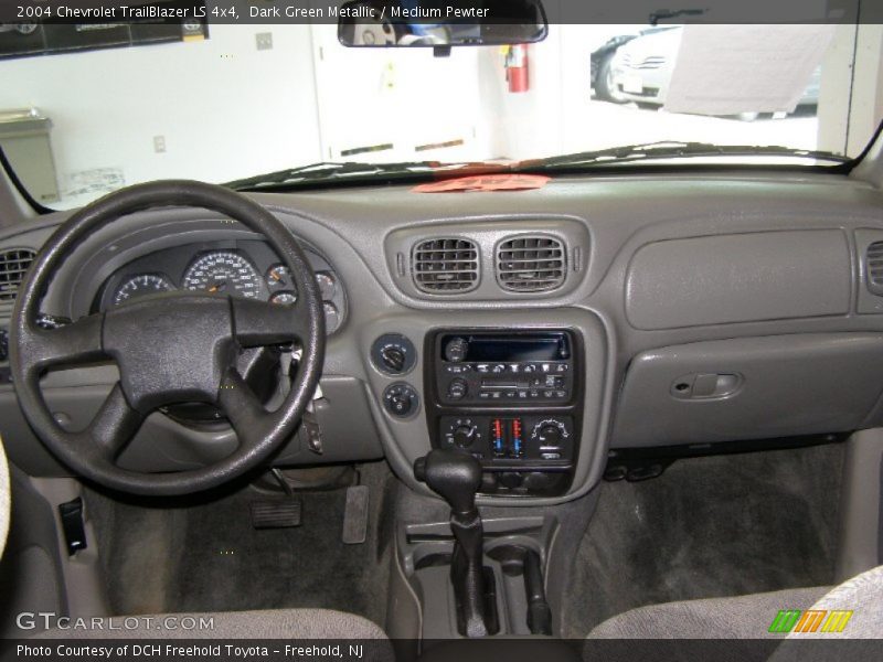Dark Green Metallic / Medium Pewter 2004 Chevrolet TrailBlazer LS 4x4
