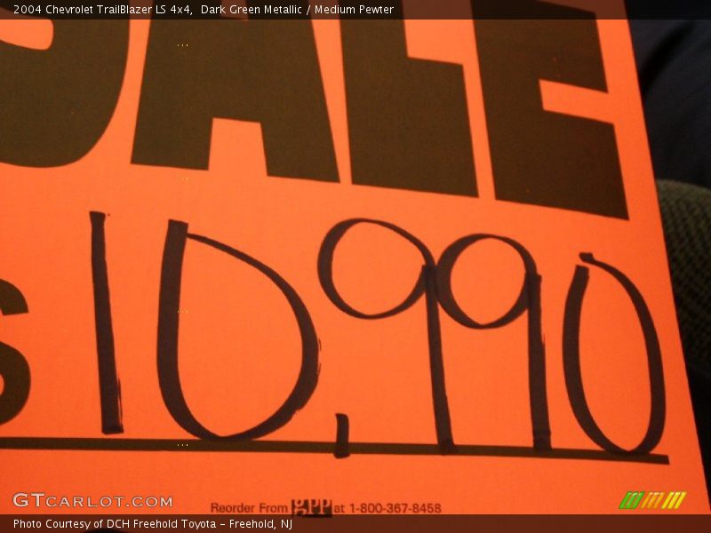 Dark Green Metallic / Medium Pewter 2004 Chevrolet TrailBlazer LS 4x4