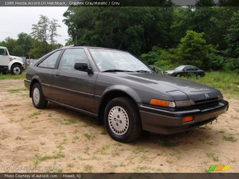 Graphite Gray Metallic / Grey 1986 Honda Accord LXi Hatchback