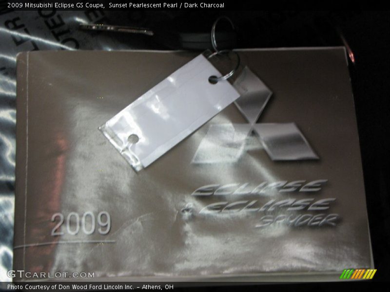 Sunset Pearlescent Pearl / Dark Charcoal 2009 Mitsubishi Eclipse GS Coupe