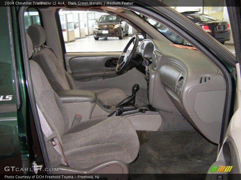 Dark Green Metallic / Medium Pewter 2004 Chevrolet TrailBlazer LS 4x4
