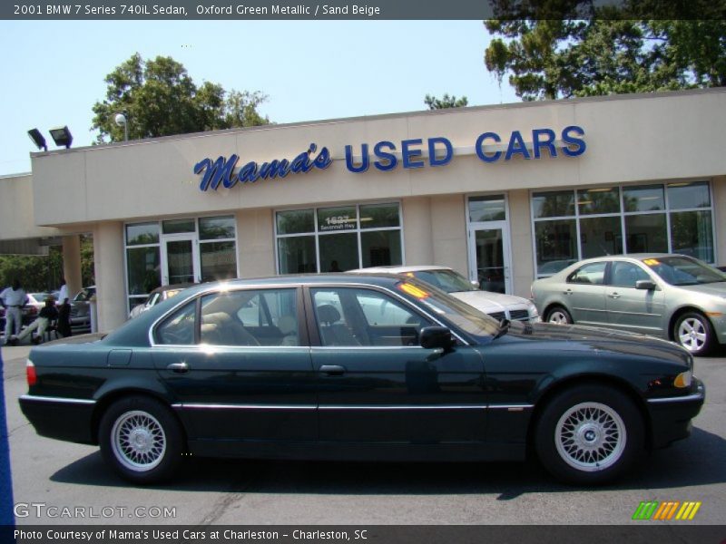 Oxford Green Metallic / Sand Beige 2001 BMW 7 Series 740iL Sedan