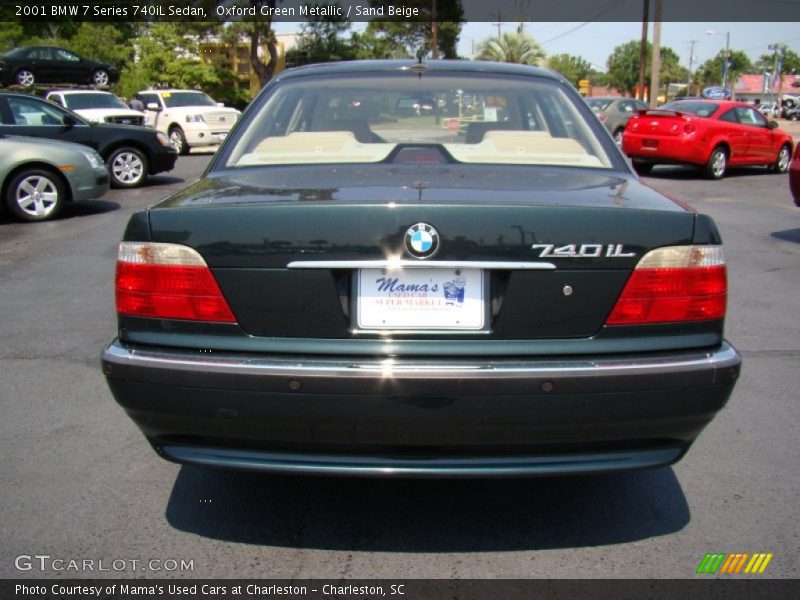 Oxford Green Metallic / Sand Beige 2001 BMW 7 Series 740iL Sedan
