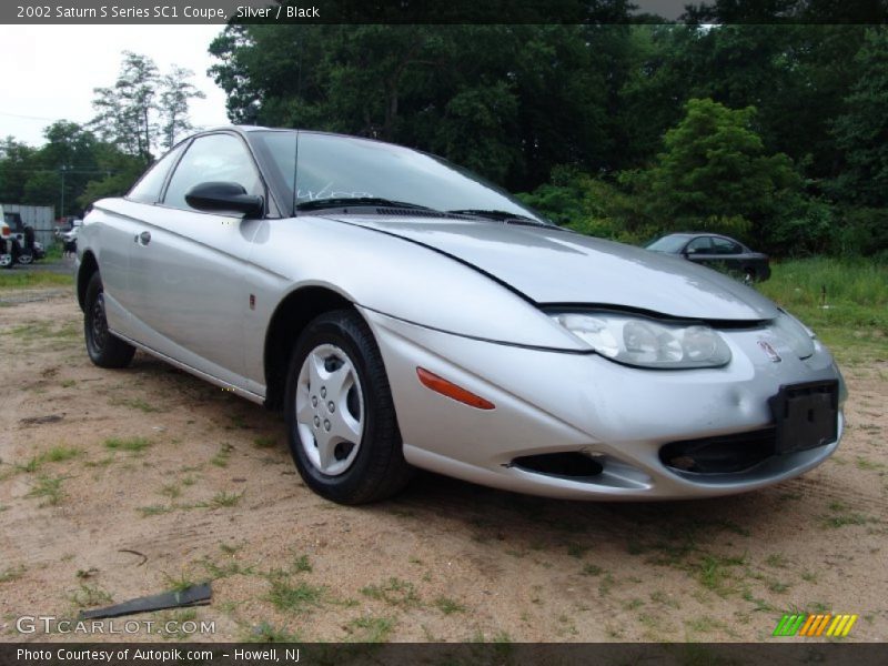 Silver / Black 2002 Saturn S Series SC1 Coupe