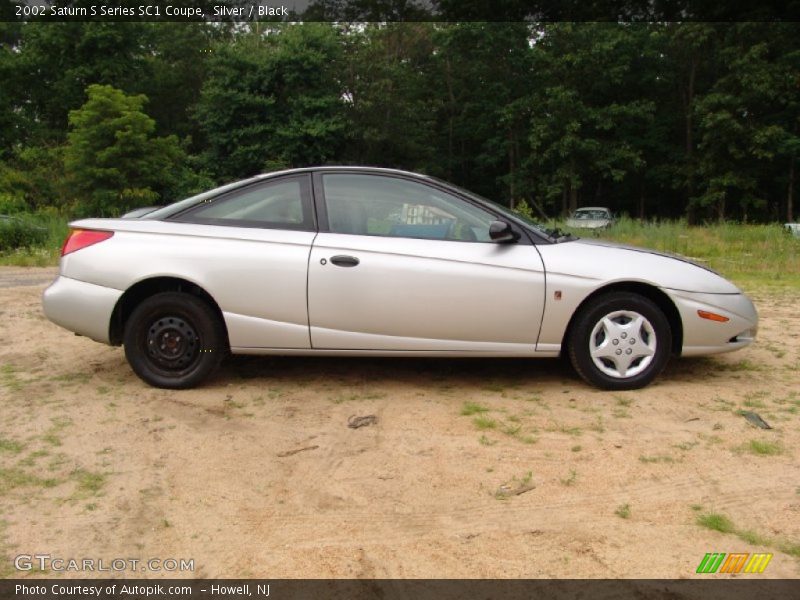 Silver / Black 2002 Saturn S Series SC1 Coupe
