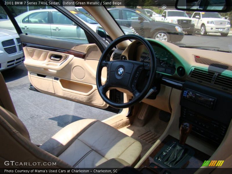 Oxford Green Metallic / Sand Beige 2001 BMW 7 Series 740iL Sedan