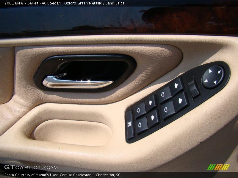 Oxford Green Metallic / Sand Beige 2001 BMW 7 Series 740iL Sedan