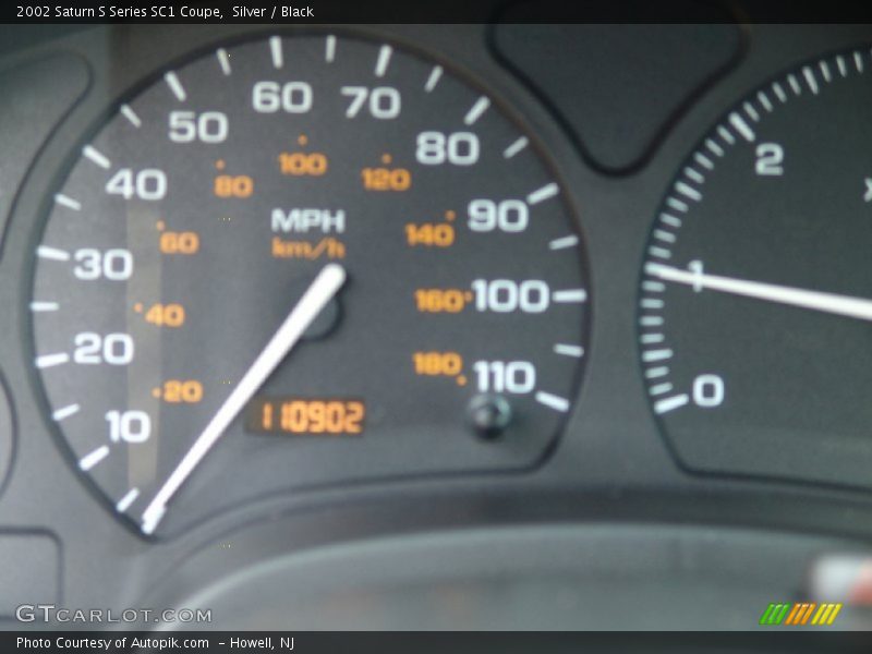 Silver / Black 2002 Saturn S Series SC1 Coupe