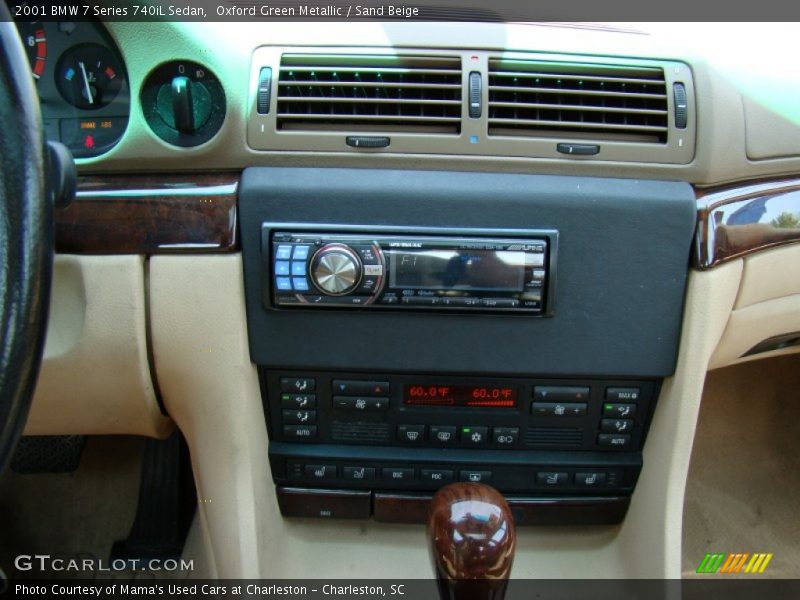 Oxford Green Metallic / Sand Beige 2001 BMW 7 Series 740iL Sedan