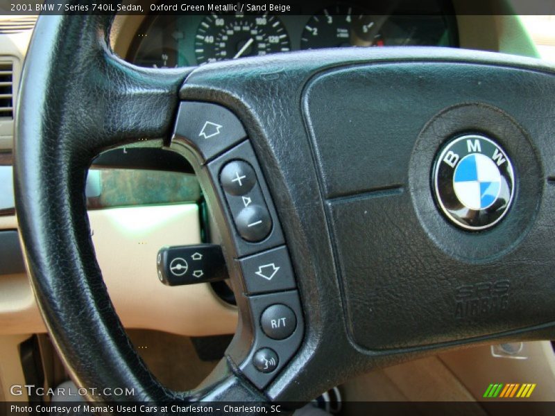 Oxford Green Metallic / Sand Beige 2001 BMW 7 Series 740iL Sedan