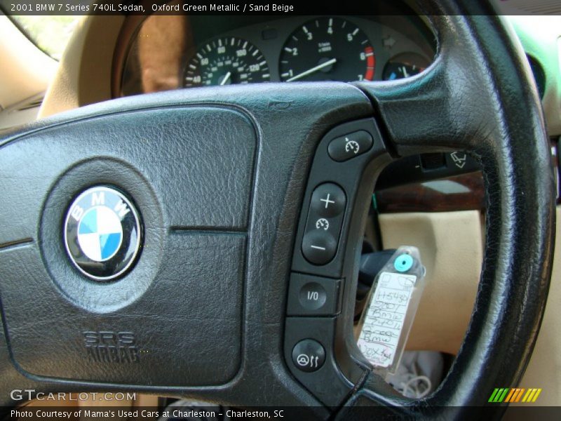 Oxford Green Metallic / Sand Beige 2001 BMW 7 Series 740iL Sedan