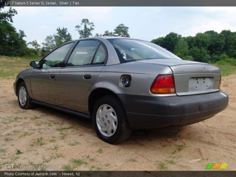Silver / Tan 1997 Saturn S Series SL Sedan