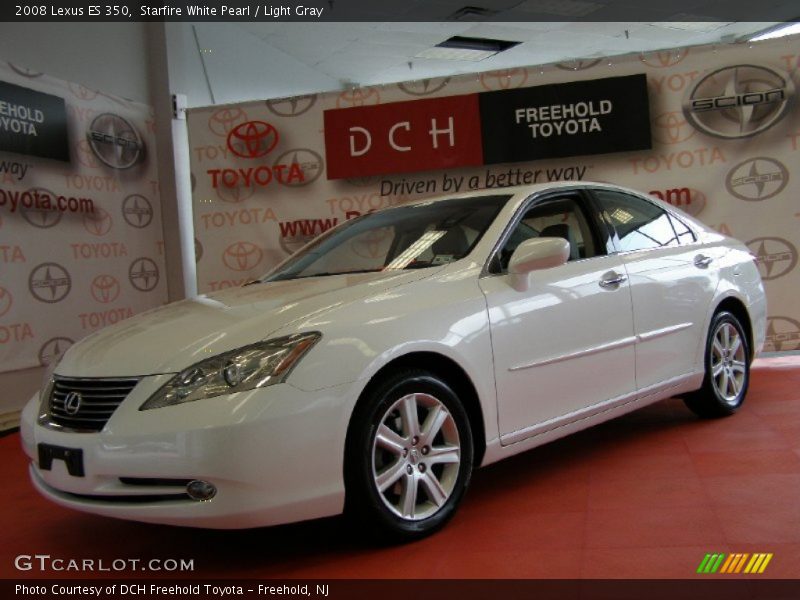 Starfire White Pearl / Light Gray 2008 Lexus ES 350