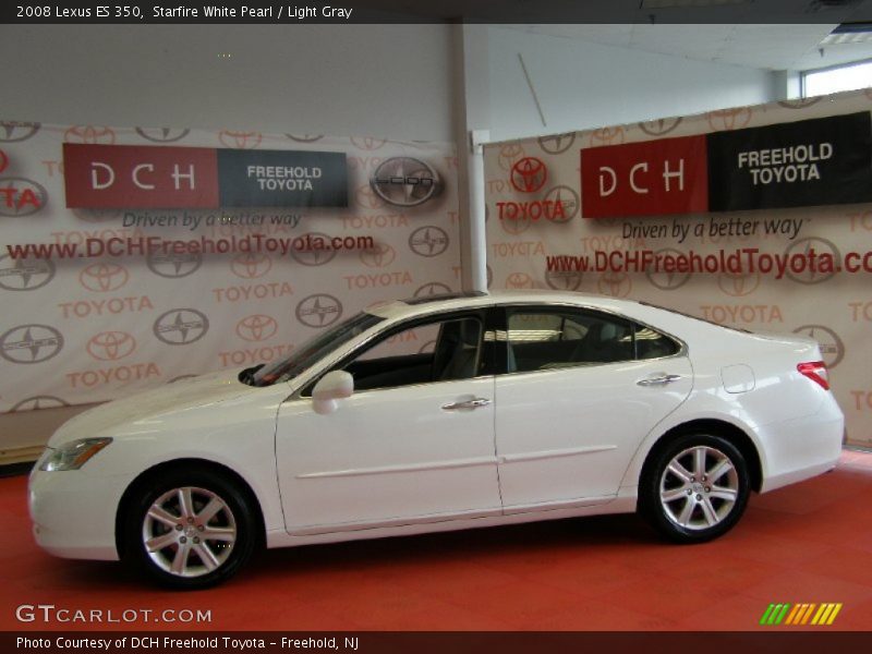 Starfire White Pearl / Light Gray 2008 Lexus ES 350