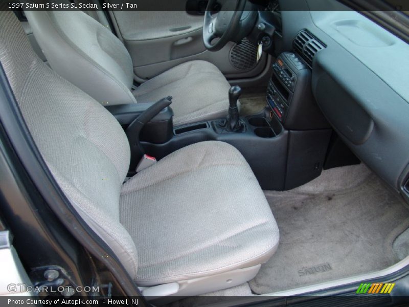 Silver / Tan 1997 Saturn S Series SL Sedan