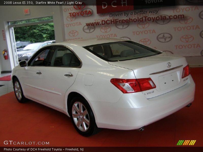Starfire White Pearl / Light Gray 2008 Lexus ES 350