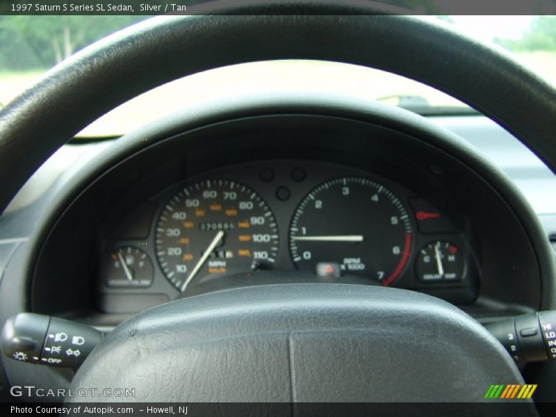 Silver / Tan 1997 Saturn S Series SL Sedan