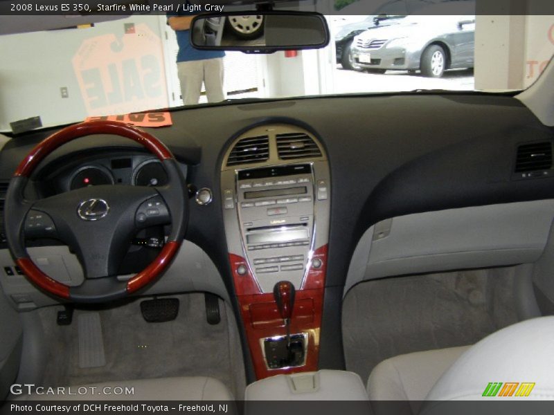 Starfire White Pearl / Light Gray 2008 Lexus ES 350