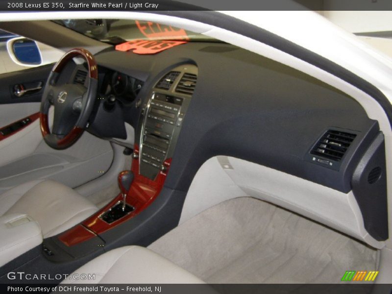 Starfire White Pearl / Light Gray 2008 Lexus ES 350