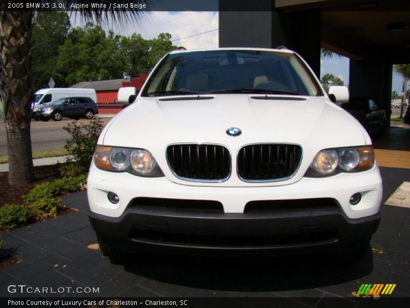 Alpine White / Sand Beige 2005 BMW X5 3.0i