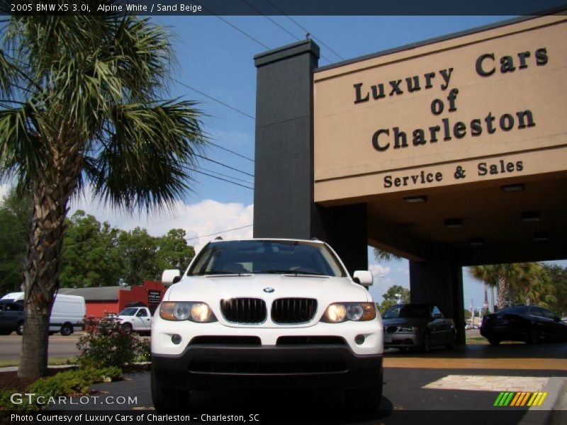 Alpine White / Sand Beige 2005 BMW X5 3.0i