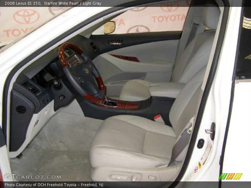 Starfire White Pearl / Light Gray 2008 Lexus ES 350