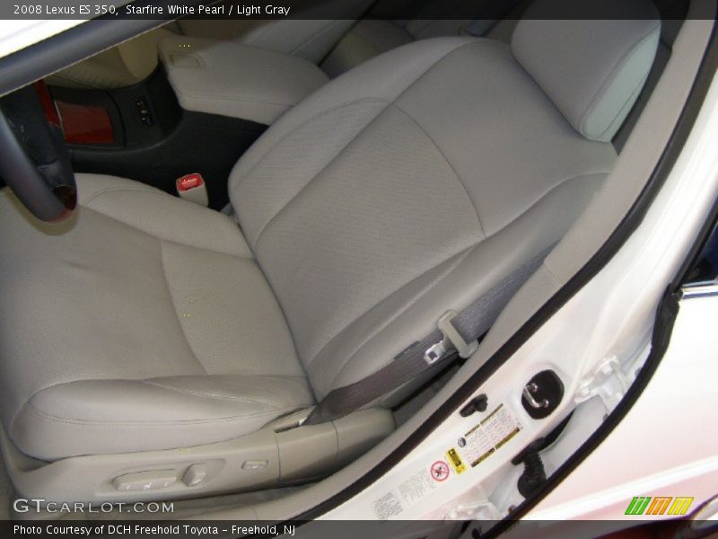 Starfire White Pearl / Light Gray 2008 Lexus ES 350