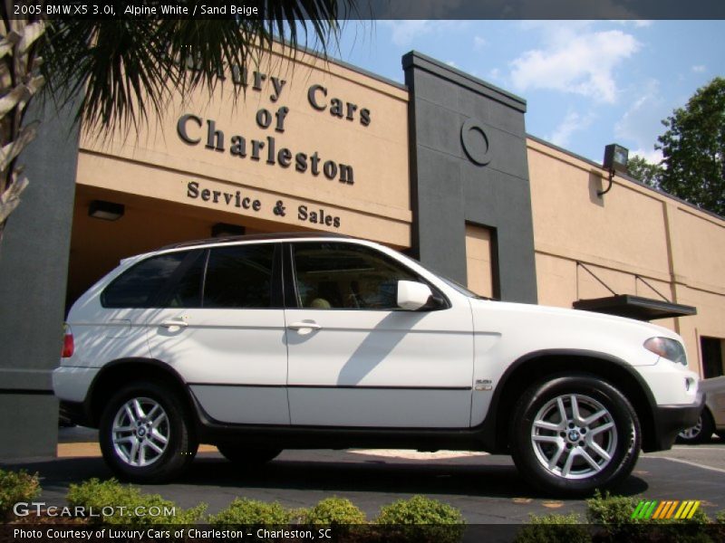 Alpine White / Sand Beige 2005 BMW X5 3.0i