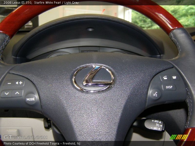 Starfire White Pearl / Light Gray 2008 Lexus ES 350