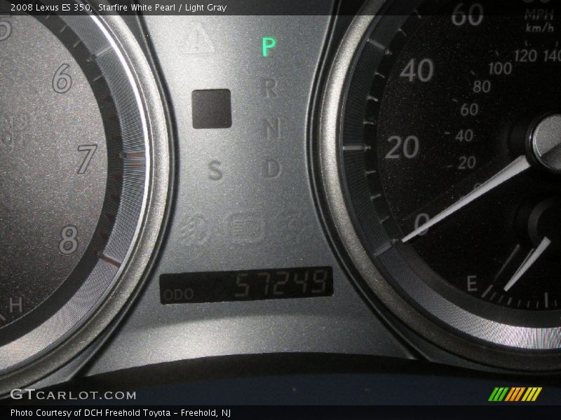 Starfire White Pearl / Light Gray 2008 Lexus ES 350