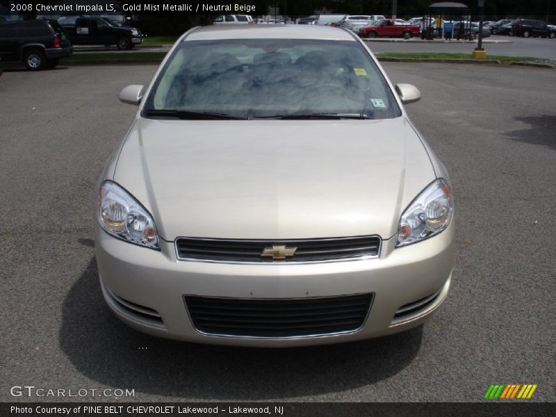 Gold Mist Metallic / Neutral Beige 2008 Chevrolet Impala LS