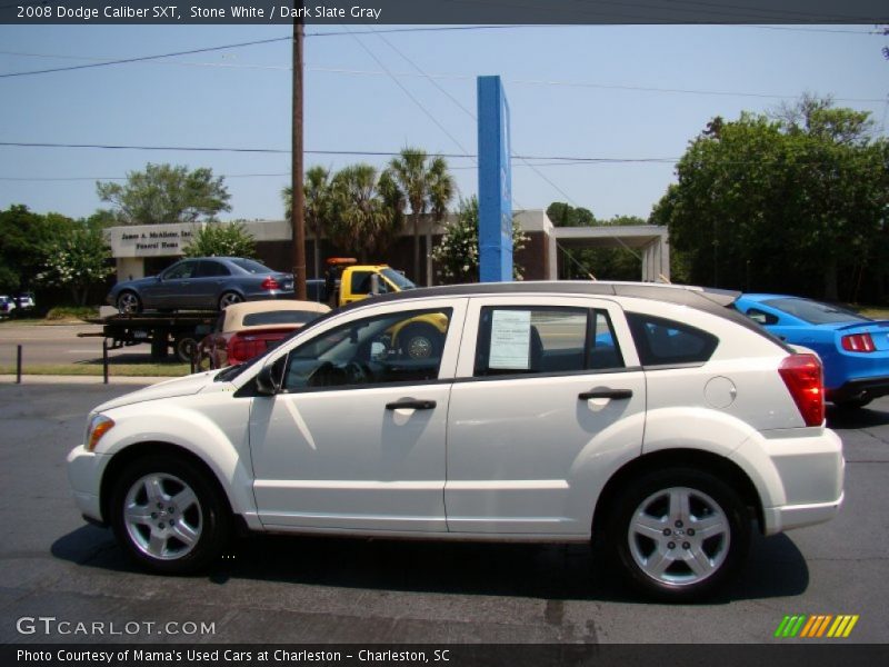 Stone White / Dark Slate Gray 2008 Dodge Caliber SXT