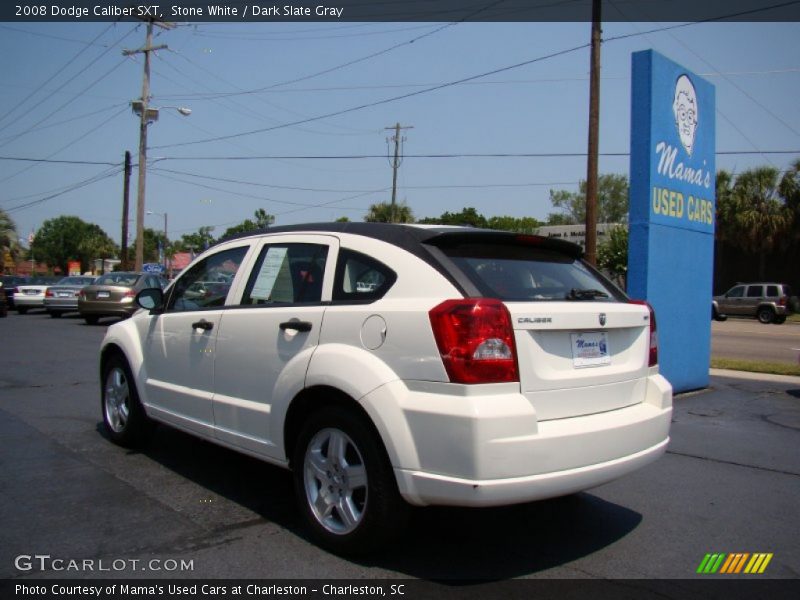 Stone White / Dark Slate Gray 2008 Dodge Caliber SXT