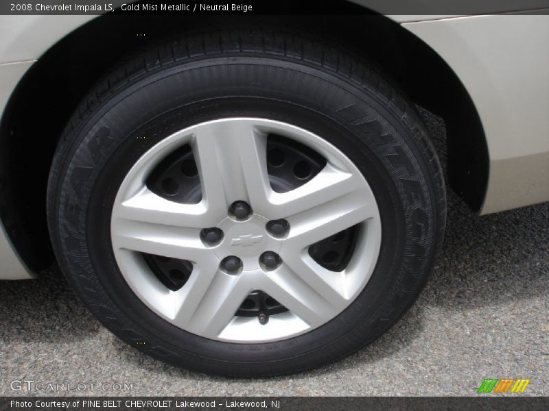 Gold Mist Metallic / Neutral Beige 2008 Chevrolet Impala LS